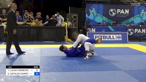 YAN LUCAS CORDEIRO PAIVA vs DANIEL SATHLER CAMPOS 2024 Pan Jiu Jitsu IBJJF Championship