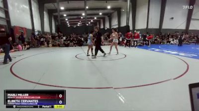 135 lbs Cons. Semi - Marli Miller, Reality Sports Wrestling Club vs EliBeth Cervantes, FordDynastyWrestlingClub