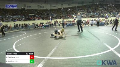 46 lbs Quarterfinal - Richard Widman, Shelton Wrestling Academy vs Ronnie Leyba, Team Tulsa Wrestling Club