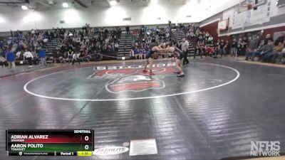 126 lbs Semifinal - Aaron Polito, Tonasket vs Adrian Alvarez, Granger