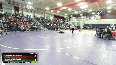 150 lbs Cons. Round 4 - Lincoln Baldwin, Granite Hills vs Carmine Martinez, Brawley