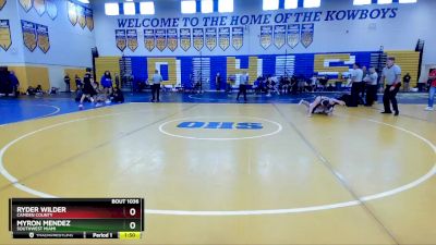 190 Gold Round 1 - Ryder Wilder, Camden County vs Myron Mendez, Southwest Miami