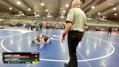 85 lbs Champ. Round 1 - Jakob Henbest, Wildcat Takedown Club-AA  vs Garrett Moore, Wentzville Wrestling Federation-AAA