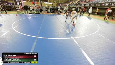 106 lbs Semifinal - Caleb Noble, Toss Em Up Wrestling Academy vs Zachary Siatka, NG Bombers Wrestling Club