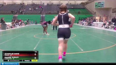 135 lbs Placement Matches (8 Team) - Maggie Dudley, Carrollton vs Jo`Haylee Davis, Jordan