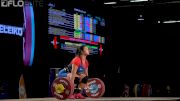 Ali Ludwig (USA, 90) Clean & Jerks 128kg At 2017 IWF Worlds