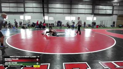 75 lbs Semifinal - Ryder Fuller, Free Agent vs Jacob Keyes, Great Neck Wrestling Club