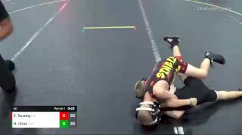 40 lbs Round 2 (6 Team) - Ezra Taussig, East Kansas Eagles vs Holden Litsul, The Funky Singlets Teal