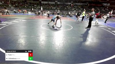 120 lbs Consi Of 16 #1 - Joseph Tuso, Millburn vs Mason DiStefano, Shore Thing WC