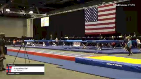 Judge Madden - Tumbling, The Palaestra - 2021 USA Gymnastics Championships