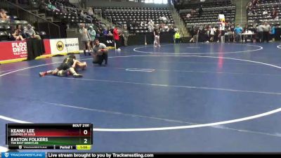 100 lbs 2nd Place Match - Keanu Lee, Legends Of Gold vs Easton Folkers, The Best Wrestler