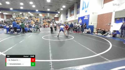 152 lbs Cons. Round 4 - Garrett Halperin, Mission Viejo vs TURNER YANAGISAWA, Mayfair