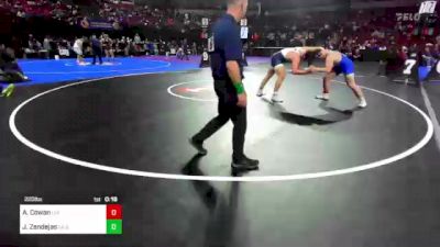 220 lbs Consi Of 16 #1 - Anthony Cowan, Linden (SJ) vs Jose Zendejas, La Quinta (SS)