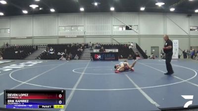 113 lbs Quarters & 1st Wb (16 Team) - Deven Lopez, Colorado vs Erik Ramirez, California 2