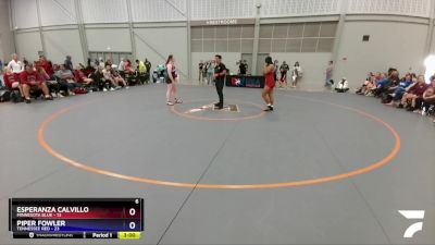 164 lbs Round 3 (8 Team) - Esperanza Calvillo, Minnesota Blue vs Piper Fowler, Tennessee Red