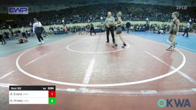 70 lbs Consi Of 4 - Alexander Evans, Jenks Trojan Wrestling Club vs Raytin Priddy, Noble Takedown Club