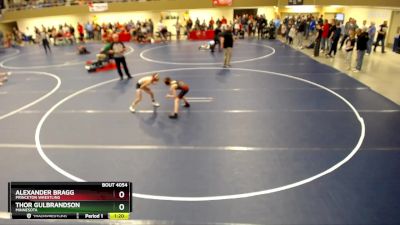 74 lbs Champ. Round 2 - Alexander Bragg, Princeton Wrestling vs Thor Gulbrandson, Minnesota