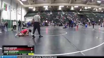 110 lbs Round 4 (6 Team) - Myles Sanchez, Nebraska Titans vs Zane Woodward, Midwest Destroyers