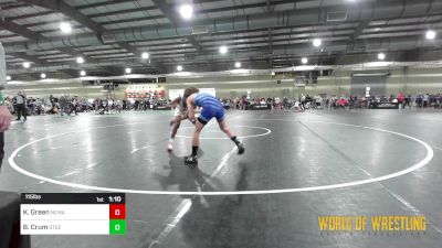 115 lbs Round Of 16 - Kameron Green, Nebraska Wrestling Academy vs Braydden Crum, Steel City Relaoded