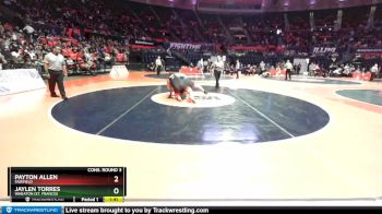 1A 285 lbs Cons. Round 3 - Jaylen Torres, Wheaton (St. Francis) vs Payton Allen, Fairfield