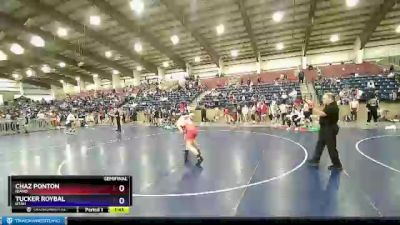 157 lbs Semifinal - Chaz Ponton, Idaho vs Tucker Roybal, Utah