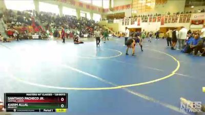 128 Boys Quarterfinal - Santiago Pacheco Jr., Central Union vs Karim Allal, Brawley