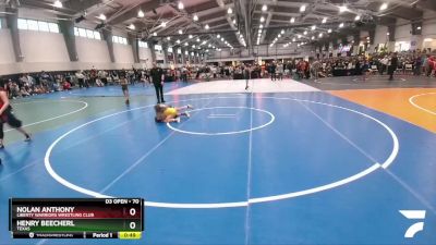 70 lbs Cons. Round 2 - Nolan Anthony, Liberty Warriors Wrestling Club vs Henry Beecherl, Texas