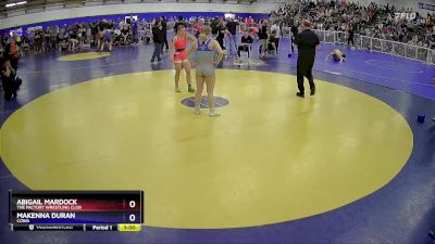 130 lbs Semifinal - Abigail Mardock, The Factory Wrestling Club vs Makenna Duran, COWA