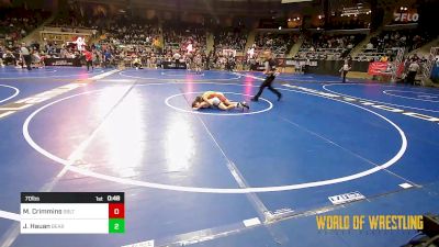 70 lbs Consi Of 32 #2 - Mark Crimmins, Sebolt Wrestling Academy vs Jace Hauan, Bear Cave