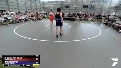 182 lbs Semis & 3rd Wb (16 Team) - Thomas `TC` Wills, Team Texas A vs Broc Righter, Team Alabama