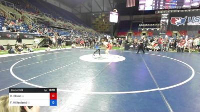 145 lbs Rnd Of 128 - Caleb Olson, Iowa vs Fahad Hillesland, Idaho