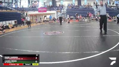 80 lbs Round 2 (8 Team) - Mark Garren, Storm Wrestling Center vs CADEN BIGGS, MF Savages