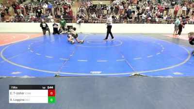 73 lbs Semifinal - Eli Timbs-Usher, Coweta Cobras Wrestling Club vs Sam Loggins, Grizzly Wrestling Club