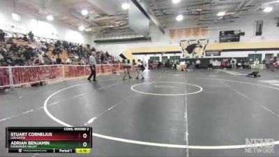 175 lbs Cons. Round 2 - Adrian Benjamin, Evergreen Valley vs Stuart Cornelius, Los Gatos