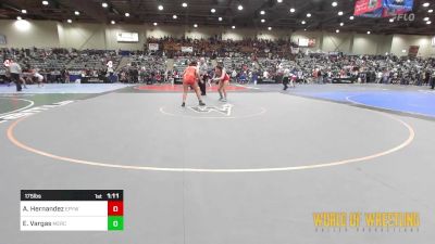 175 lbs Quarterfinal - Alixia Hernandez, Eagle Point Youth Wrestling vs Evelyn Vargas, Merced Bears WC