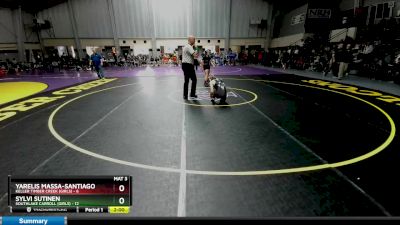 132 lbs 2nd Wrestleback And Semi-finals(16 Team) - Yarelis Massa-Santiago, Keller Timber Creek (Girls) vs Sylvi Sutinen, Southlake Carroll (Girls)