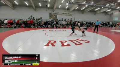 120 lbs Cons. Round 6 - Jullian Marquez, Platte Valley vs Cody Tanner, Broomfield