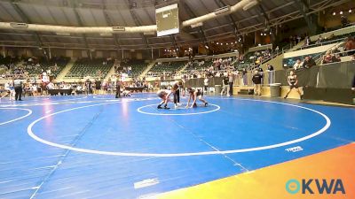 85 lbs Consi Of 8 #2 - Gunner Jackson, Tecumseh Youth Wrestling vs Tyler Haxel, Lions Wrestling Academy