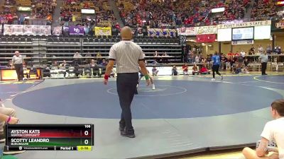 106 lbs Cons. Round 1 - Scotty Leandro, Burlingame vs Ayston Kats, Norton Community