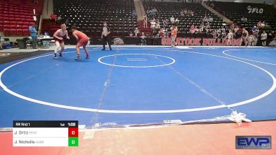 132-136 lbs Rr Rnd 1 - Javier Ortiz, Poteau Wrestling vs Jacob Nicholls, HURRICANE WRESTLING ACADEMY