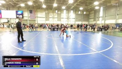 102 lbs Quarterfinal - Bella Yamamoto, HI vs Cameron Hodge, CO