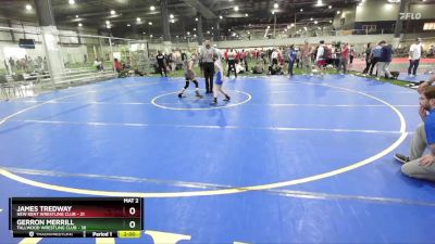 80 lbs Cons. Round 2 - Gerron Merrill, Tallwood Wrestling Club vs James Tredway, New Kent Wrestling Club