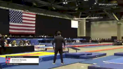 Emerson Sonoda - Double Mini Trampoline, Action Athletics - 2021 USA Gymnastics Championships