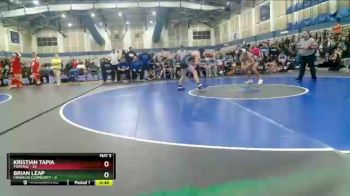 125 lbs Round 1 (4 Team) - Kristian Tapia, Portage vs Brian Leap, Franklin Community