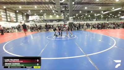 140 lbs Cons. Semi - Dennis Barker, Hanover Hawkeye Wrestling vs Luke Feldman, Great Neck Wrestling Club