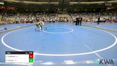 70 lbs Quarterfinal - Callan Caldwell, Salina Wrestling Club vs Rhett Hardy, Standfast