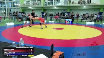 80kg Cons. Semi - Jamie Clark, Edmonton WC vs Wesam Sa`ed, Matmen WC