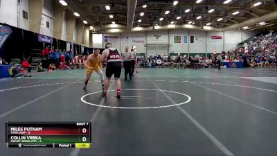 285 lbs Semis & 1st Wrestleback (8 Team) - Miles Putnam, Twin Loup vs COLLIN VRBKA, Shelby-Rising City