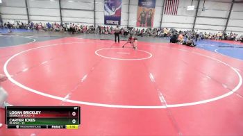 68 lbs Rd# 2 10:30am Friday - Carter Ickes, PA Gold vs Logan Brickley, Legends Of Gold