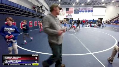 67 lbs Semifinal - Dominic Brower, Windy City Wrestlers vs Jonah Reynolds, Windy City Wrestlers